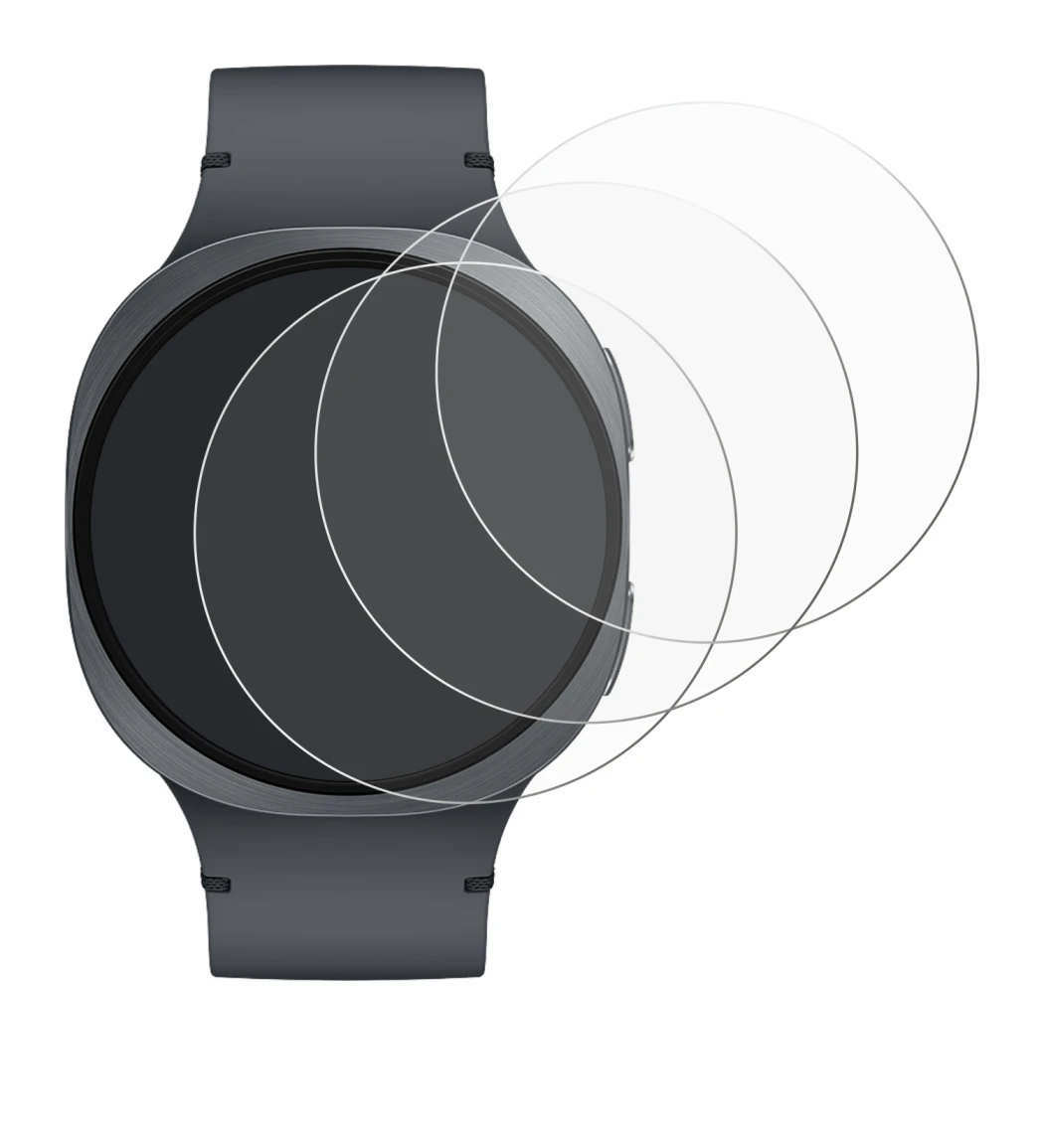 Image of the device Samsung Galaxy Watch 8 (44 mm) with a wide variety of screen protectors.