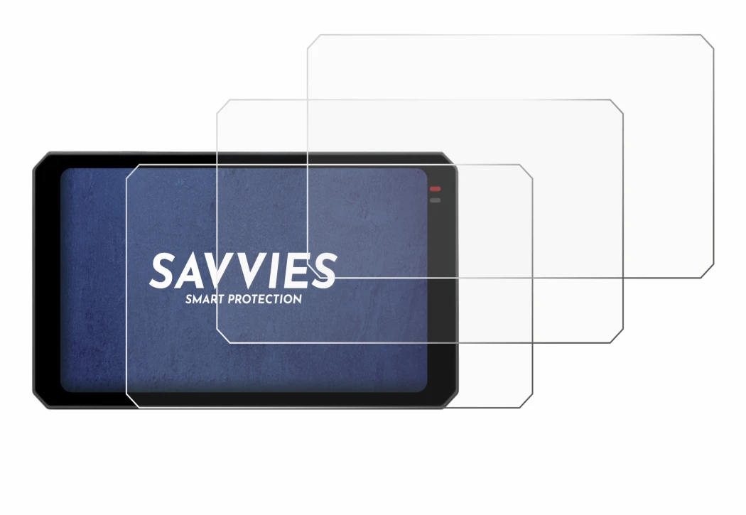 Image of the device Chigee AIO-6 Max with a wide variety of screen protectors.