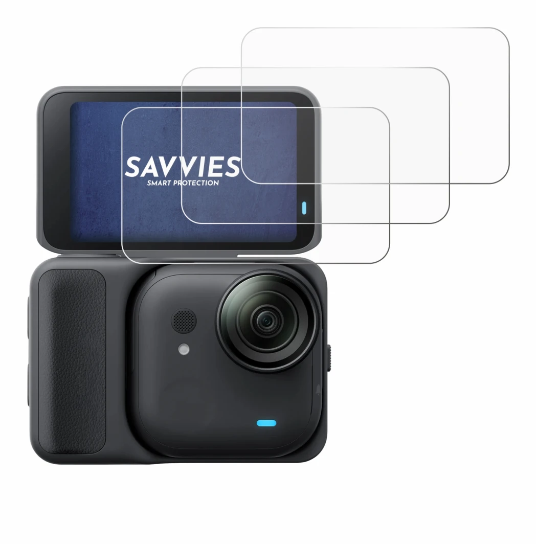 Image of the device Insta360 Go Ultra with a wide variety of screen protectors.