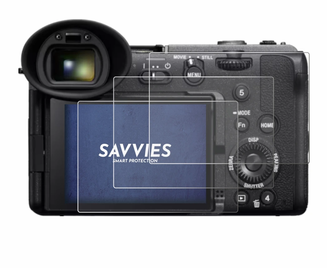 Image of the device Sony Cinema Line FX2 with a wide variety of screen protectors.