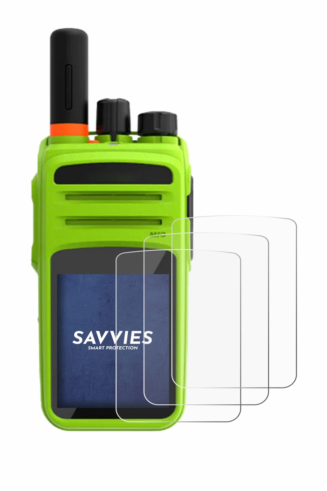 Image of the device Talkpod N58 Plus with a wide variety of screen protectors.