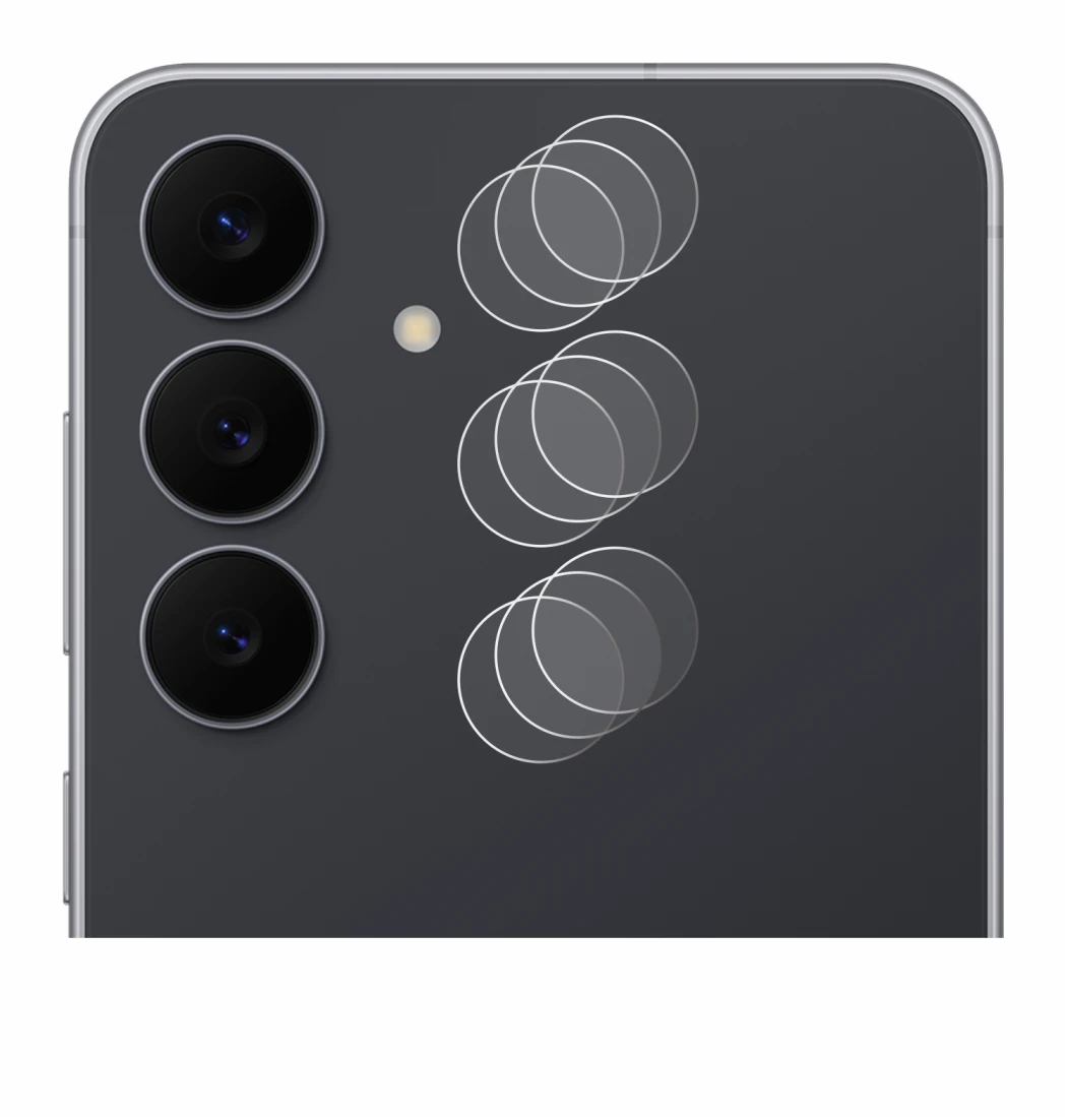 Image of the device Samsung Galaxy S25 FE (ONLY Camera Lens) with a wide variety of screen protectors.