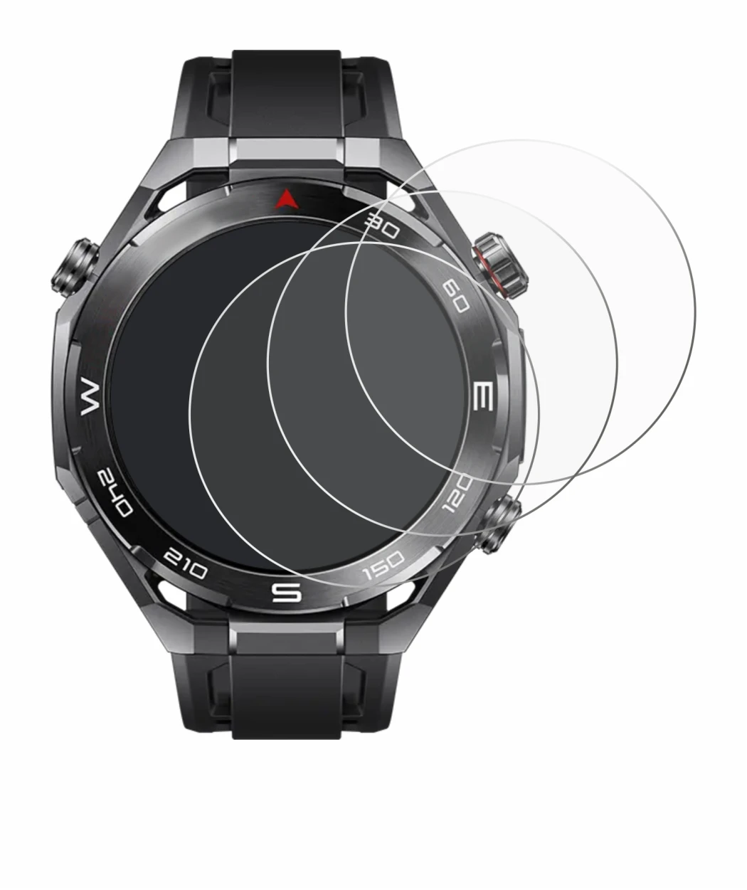 Image of the device Huawei Watch Ultimate 2 Black with a wide variety of screen protectors.