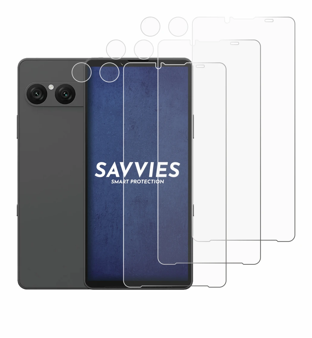 Image of the device Sony Xperia 10 VII (Front+Camera) with a wide variety of screen protectors.