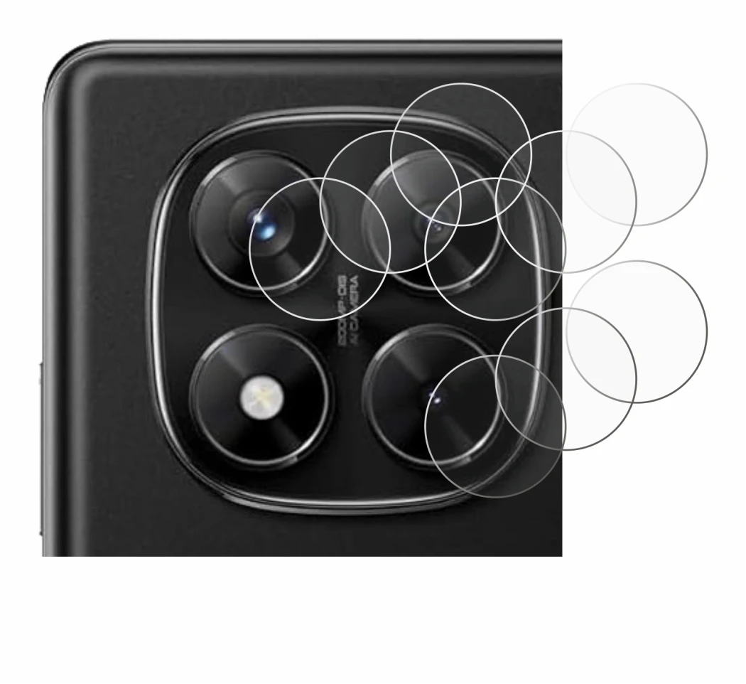 Image of the device Xiaomi Redmi Note 14 Pro 4G (ONLY Camera Lens) with a wide variety of screen protectors.