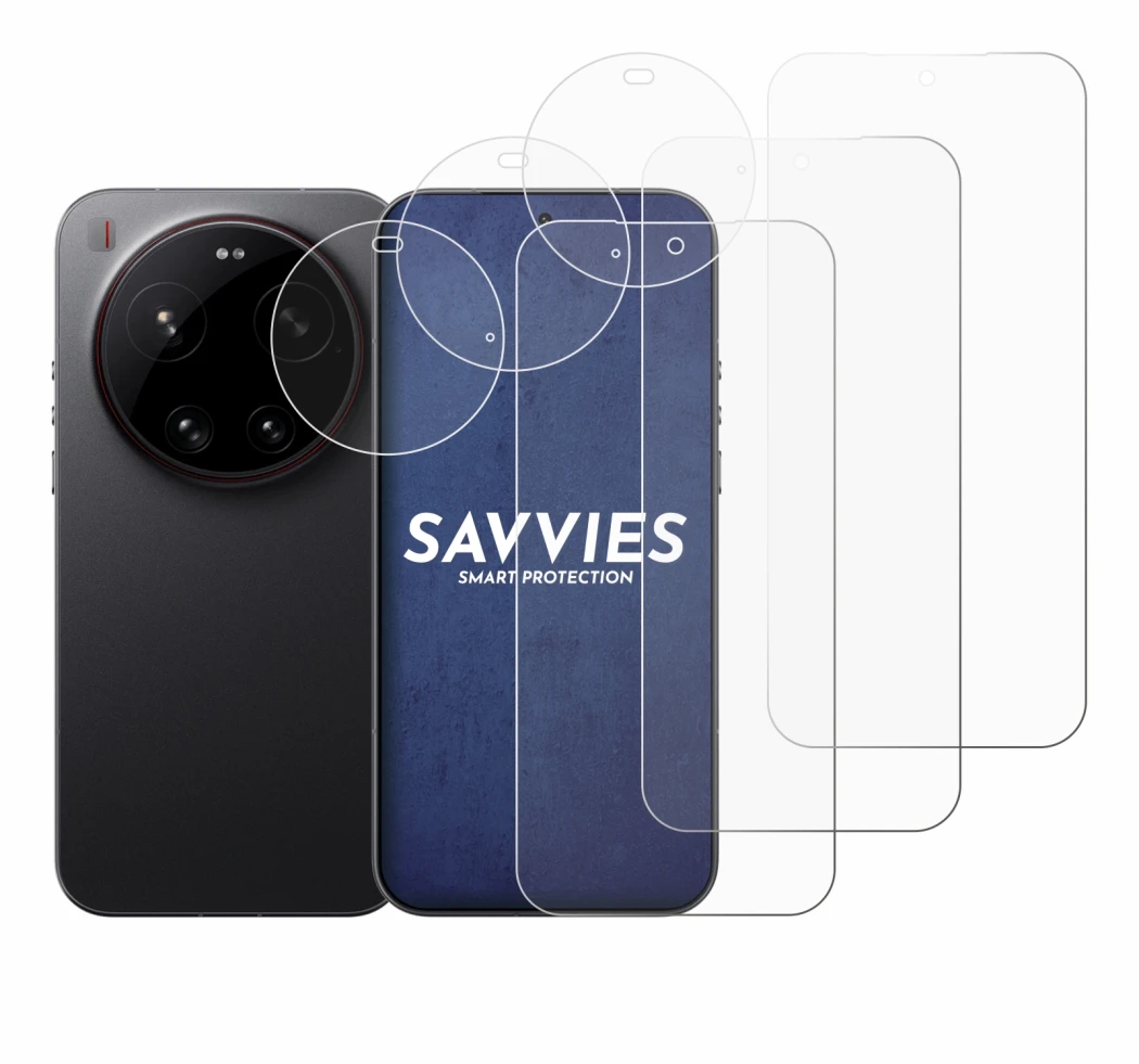 Image of the device Xiaomi 17 Ultra (Front+Camera) with a wide variety of screen protectors.