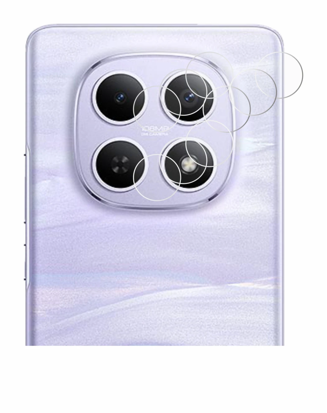 Image of the device Xiaomi Redmi Note 15 4G (ONLY Camera) with a wide variety of screen protectors.
