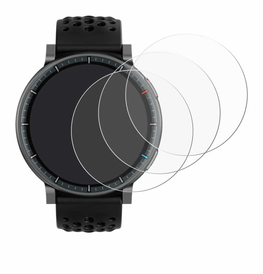Image of the device Amazfit Active Max with a wide variety of screen protectors.