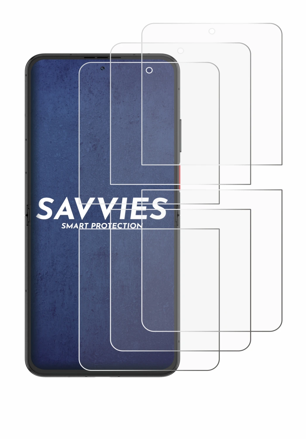 Image of the device Nubia Flip 2 with a wide variety of screen protectors.