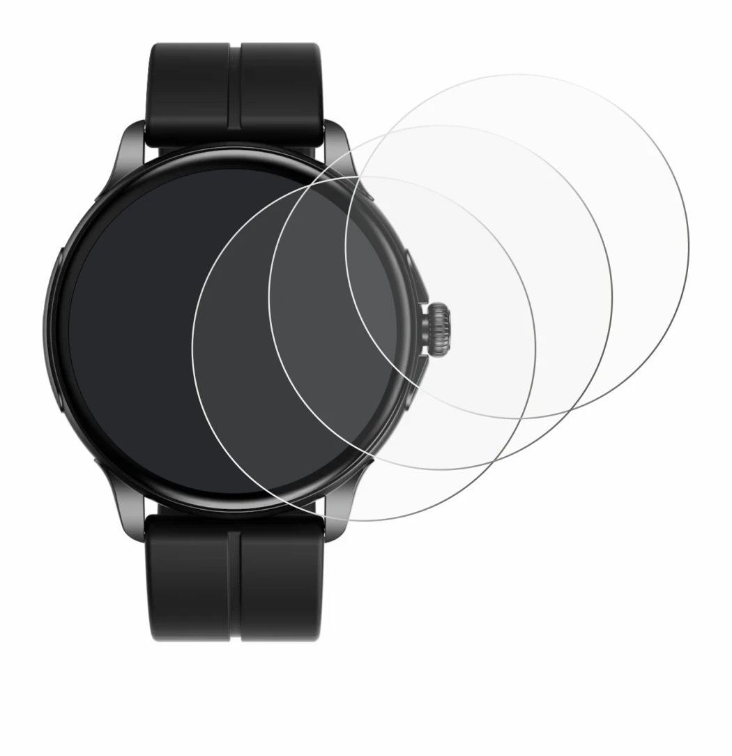 Image of the device HMD Watch X1 with a wide variety of screen protectors.