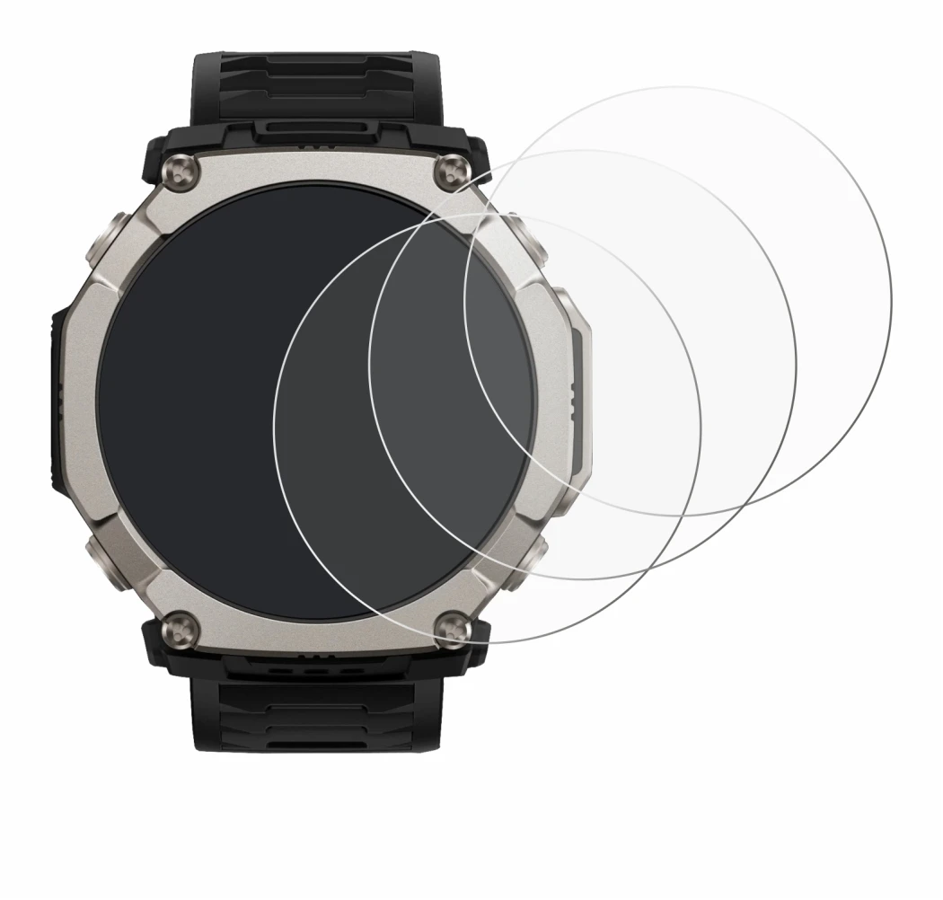 Image of the device Huami Amazfit T-Rex Ultra 2 with a wide variety of screen protectors.