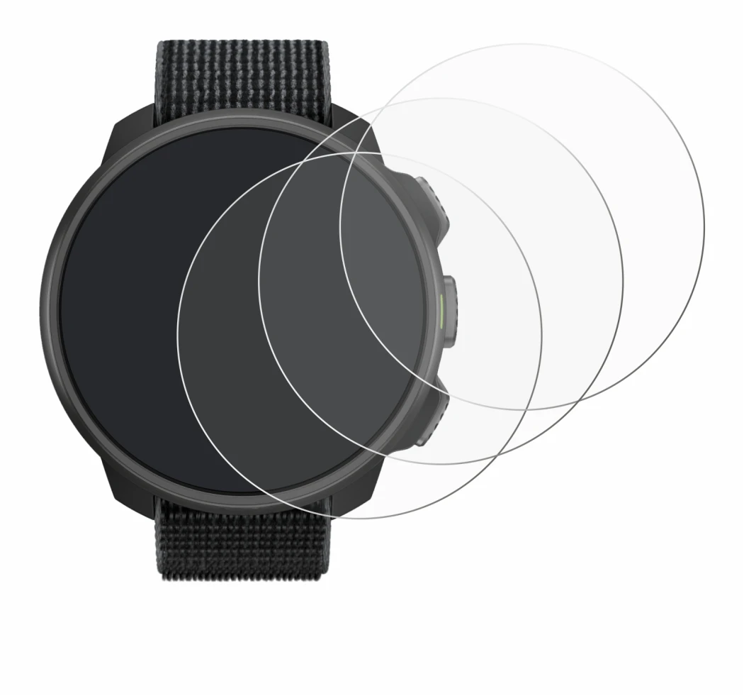 Image of the device Suunto Nautic S with a wide variety of screen protectors.