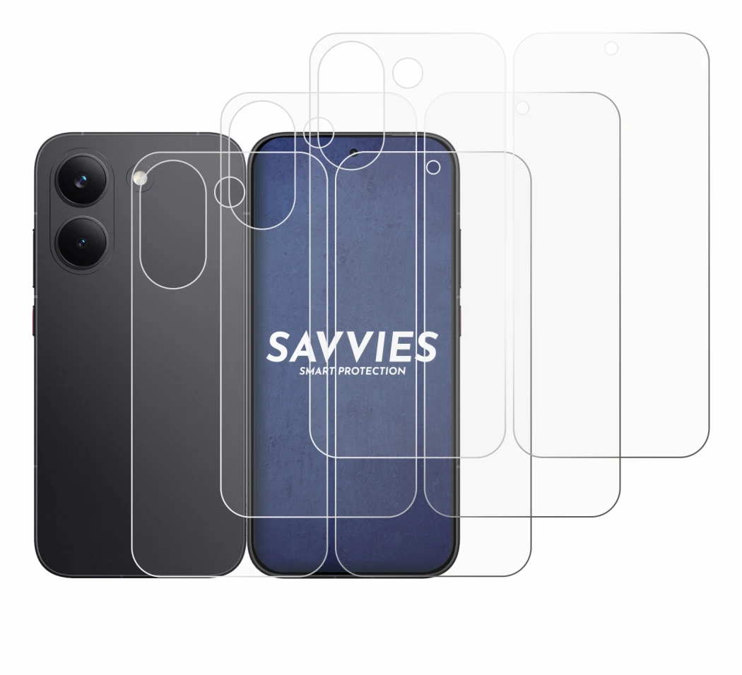 Image of the device Xiaomi Poco X8 Pro (Front+Back) with a wide variety of screen protectors.