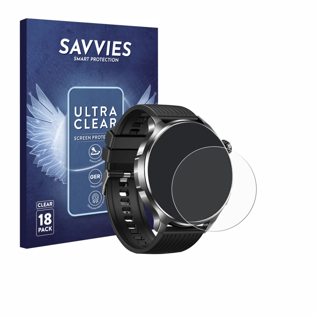 Front side of a product packaging with the brand logo Savvies. Next to it is the device SLOKSFil I136 1.52