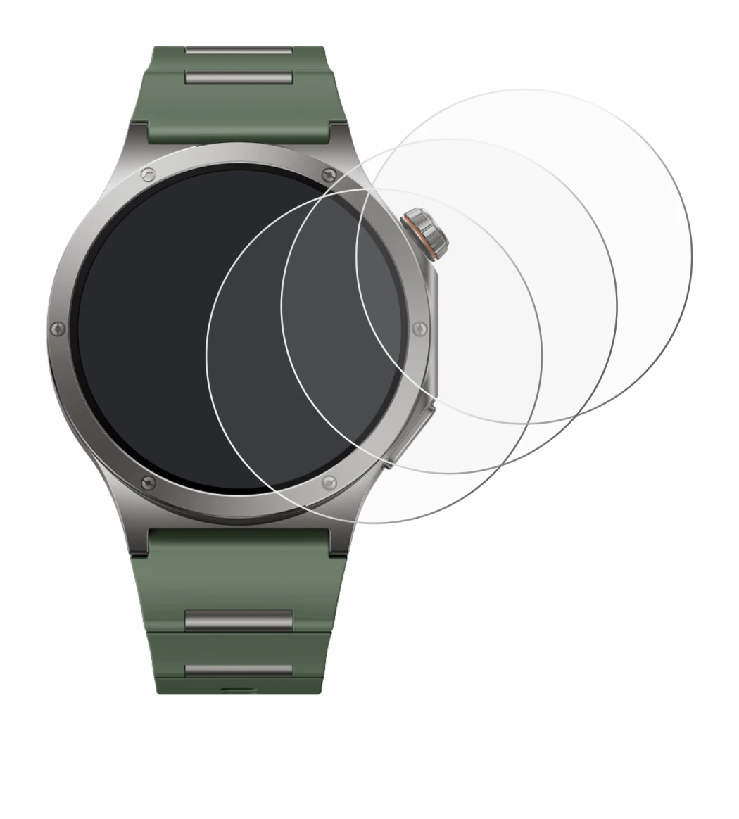 Image of the device OnePlus Watch 4 with a wide variety of screen protectors.