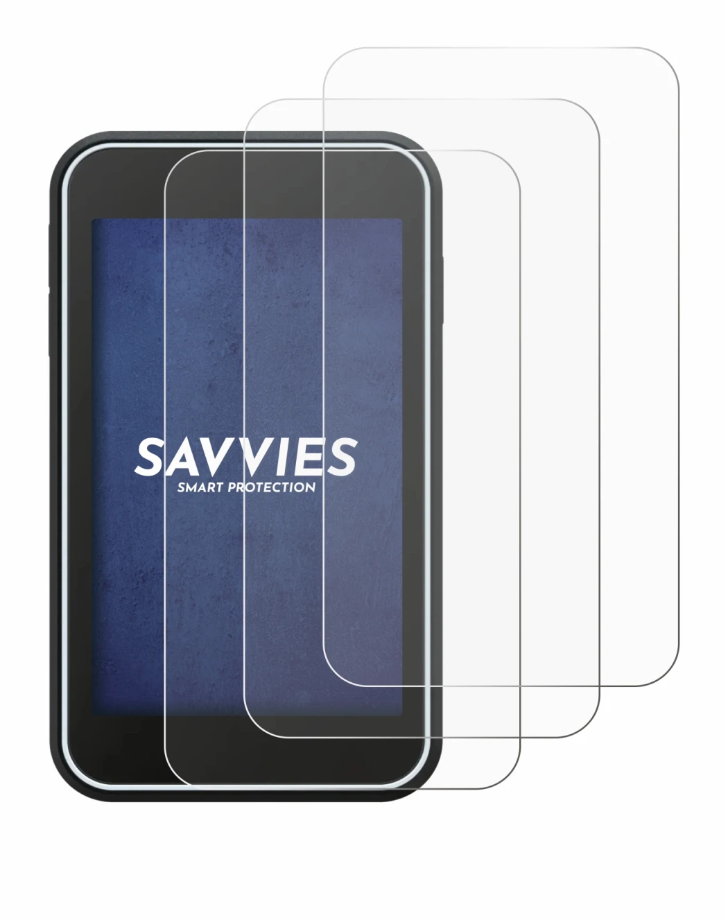 Image of the device Shot Scope H50 with a wide variety of screen protectors.