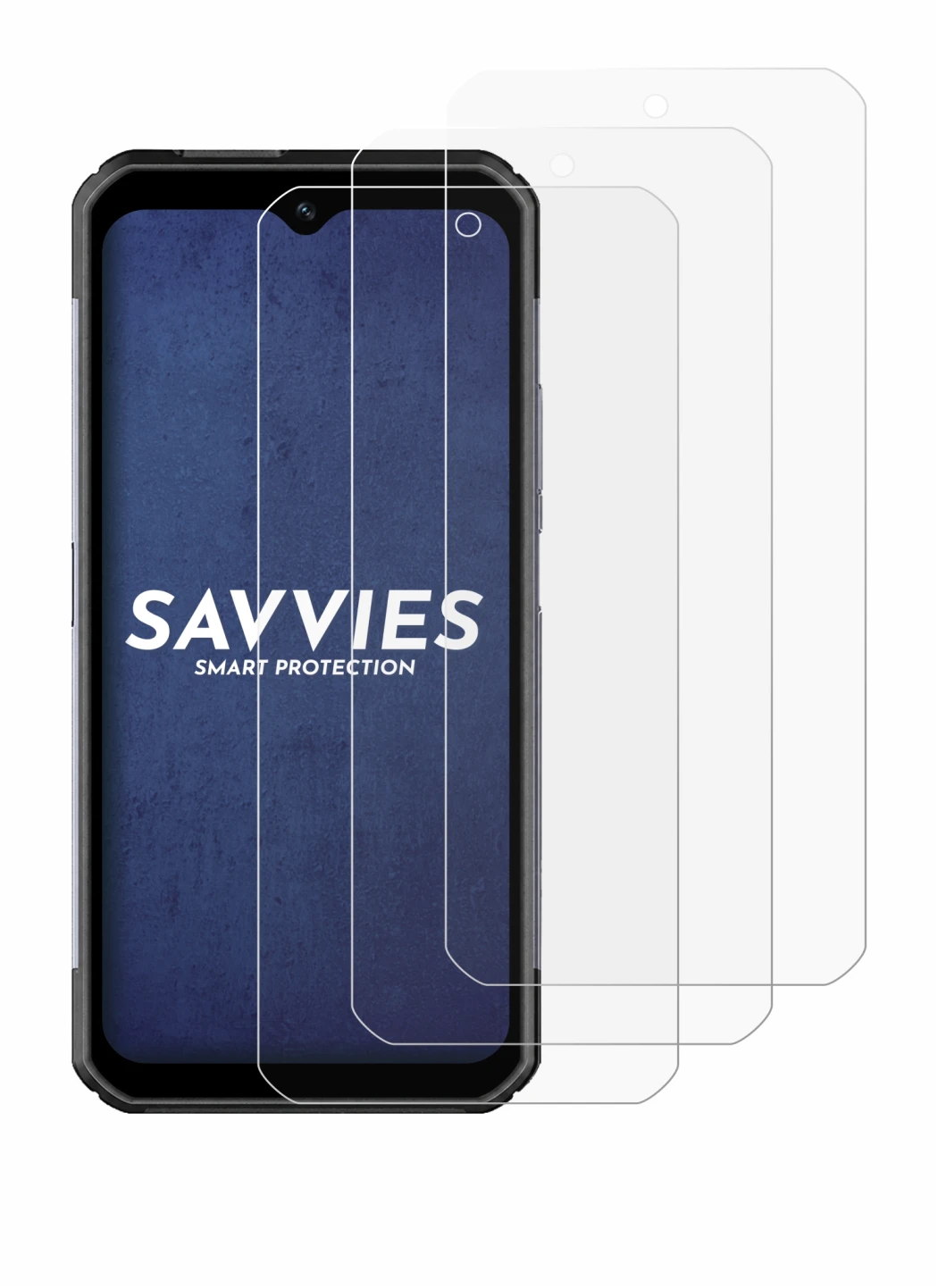 Image of the device Pax A6630 with a wide variety of screen protectors.
