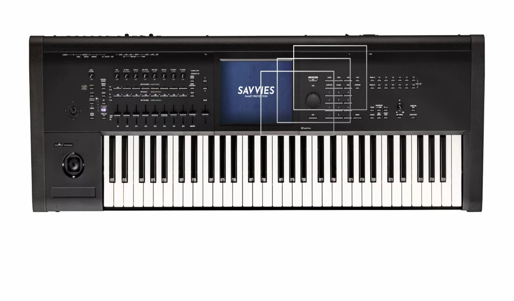 Image of the device KORG Kronos 3 (2025) 61 with a wide variety of screen protectors.