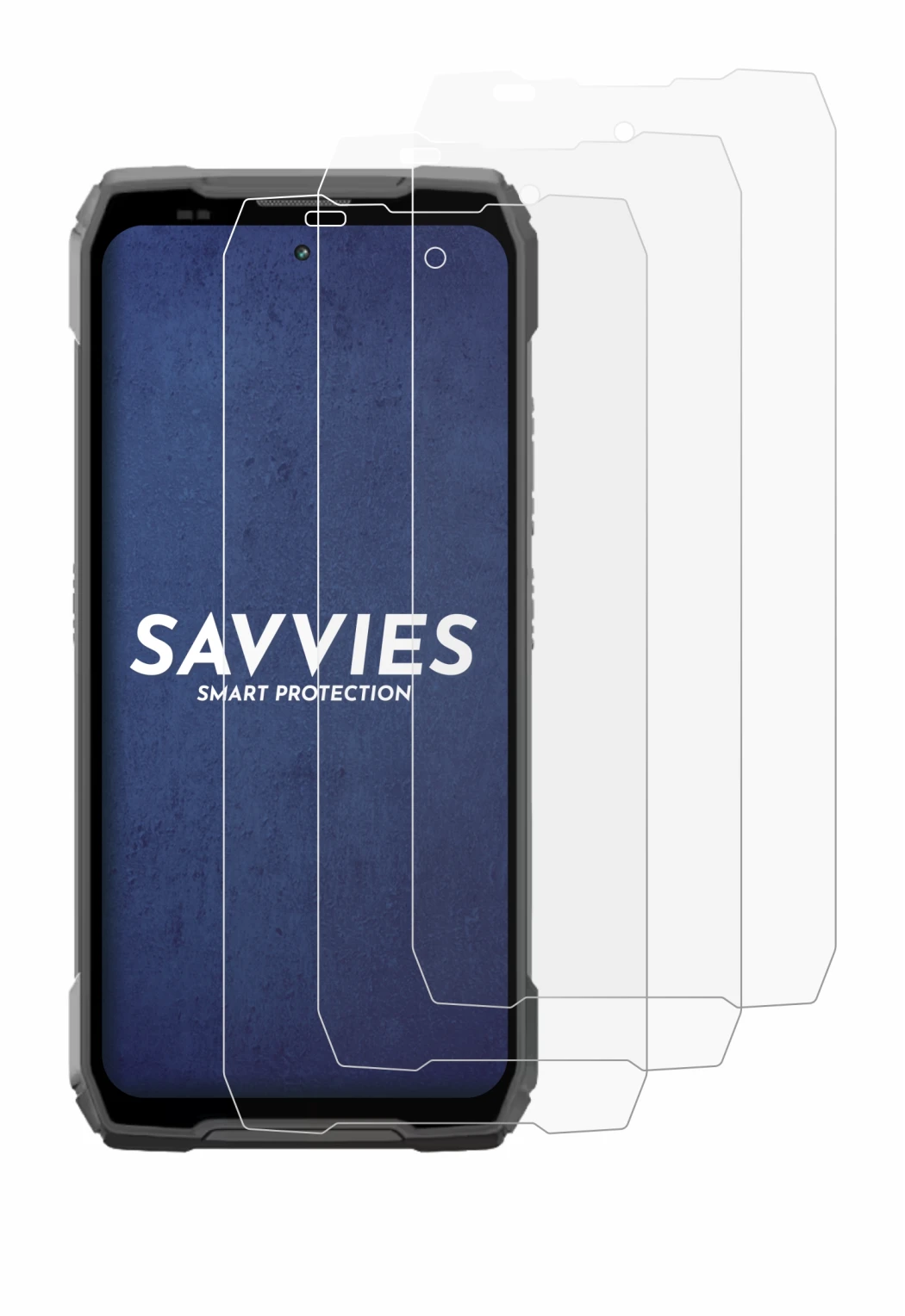 Image of the device Blackview Xplore 6 with a wide variety of screen protectors.