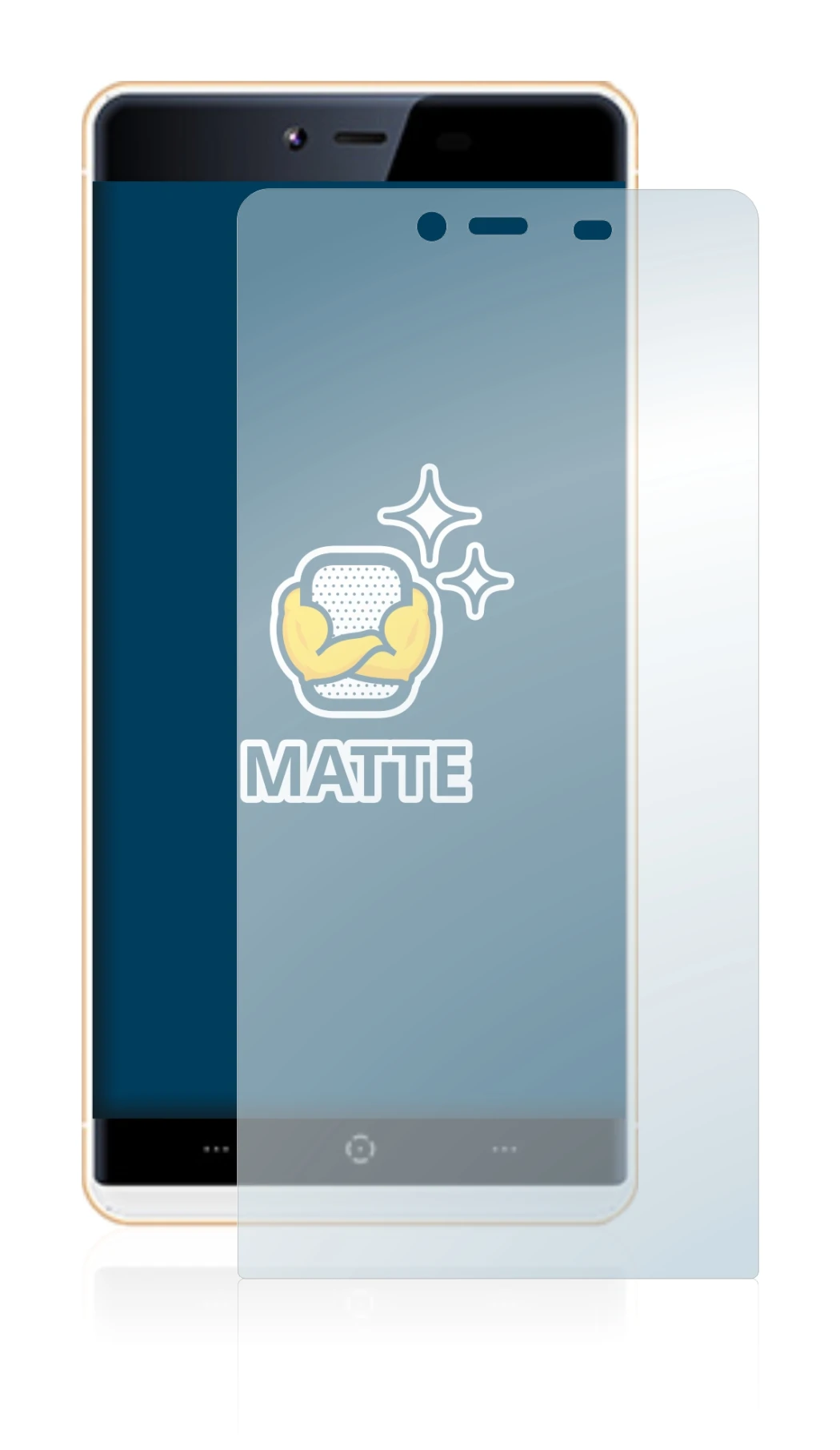 Image of the device KingZone K2 with a wide variety of screen protectors.