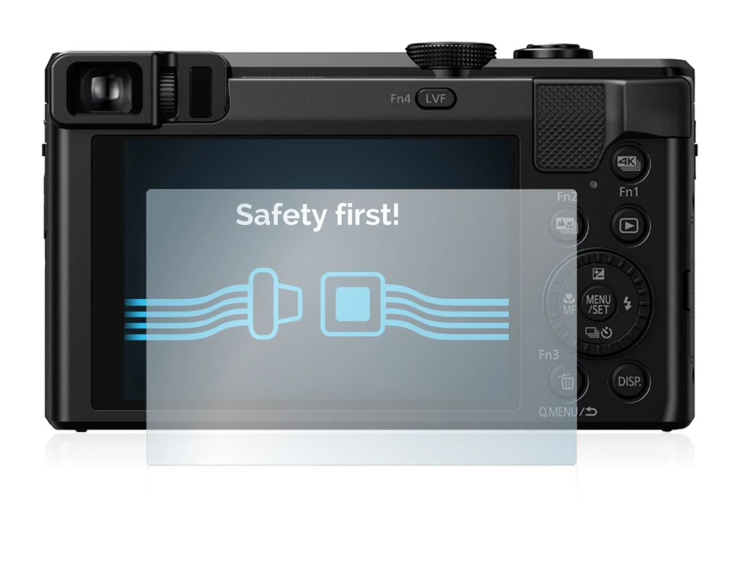 Image of the device Panasonic Lumix DMC-TZ81 with a wide variety of screen protectors.