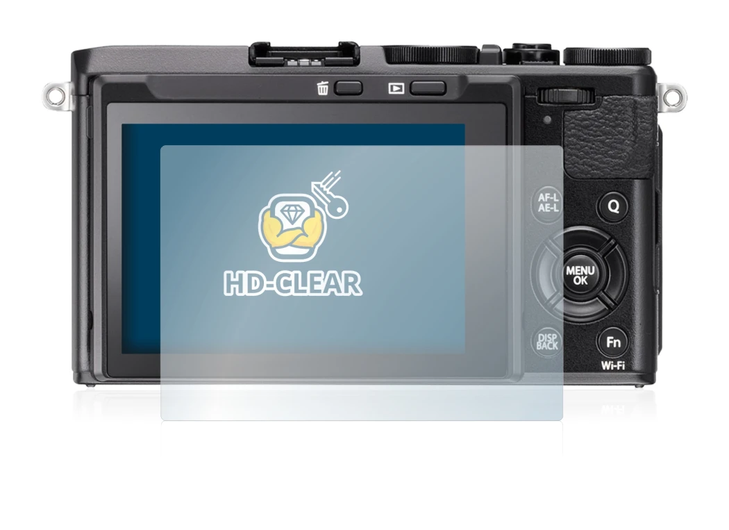Image of the device Fujifilm FinePix X70 with a wide variety of screen protectors.