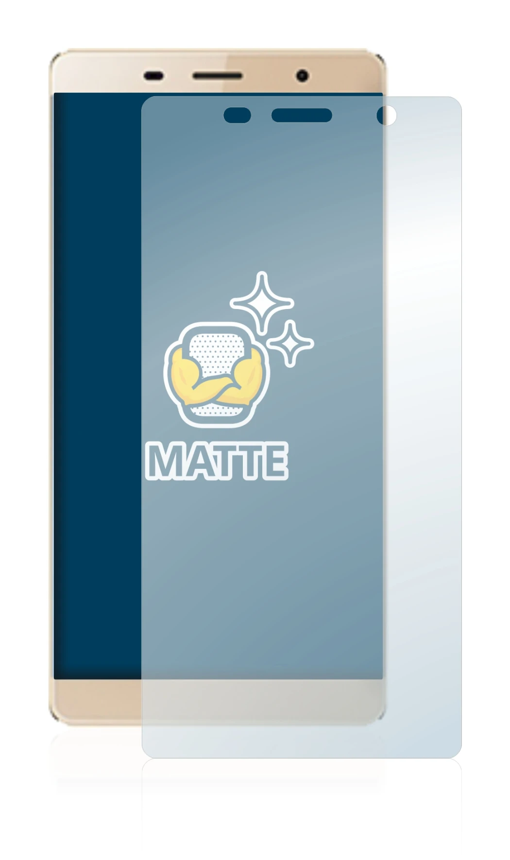 Image of the device Milai M8 Max with a wide variety of screen protectors.