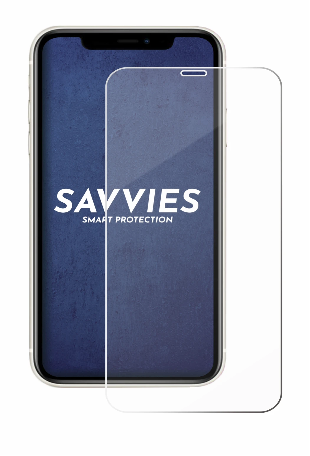 Image of the device Apple iPhone 11 with a wide variety of screen protectors.