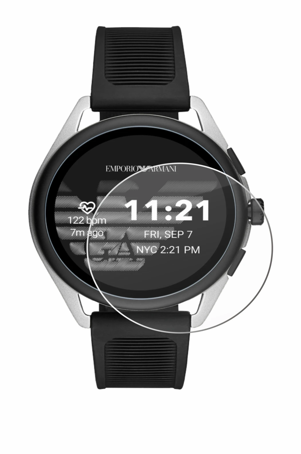 Image of the device Emporio Armani Connected Smartwatch 3 with a wide variety of screen protectors.