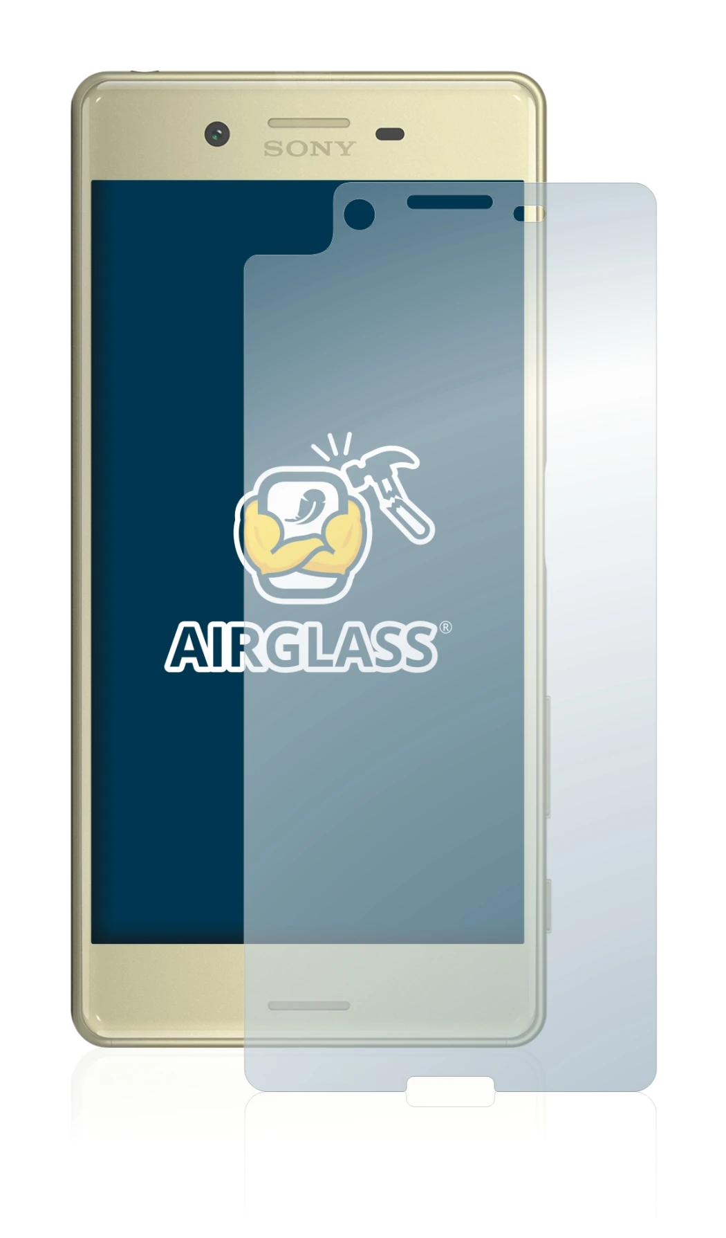 Image of the device Sony Xperia X with a wide variety of screen protectors.