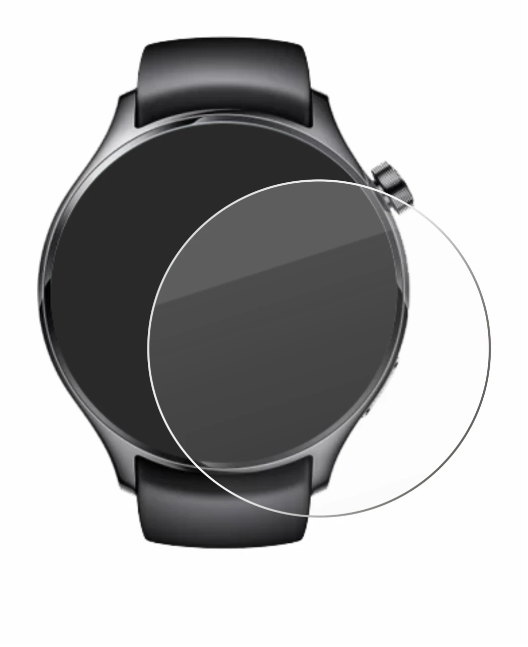 Image of the device Xiaomi Watch S1 Pro with a wide variety of screen protectors.