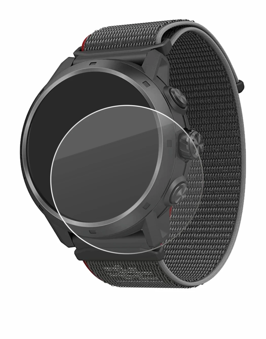 Image of the device Coros Apex 2 Pro with a wide variety of screen protectors.