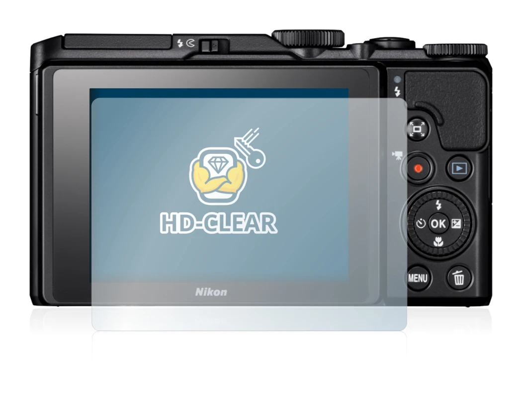 Image of the device Nikon Coolpix A900 with a wide variety of screen protectors.