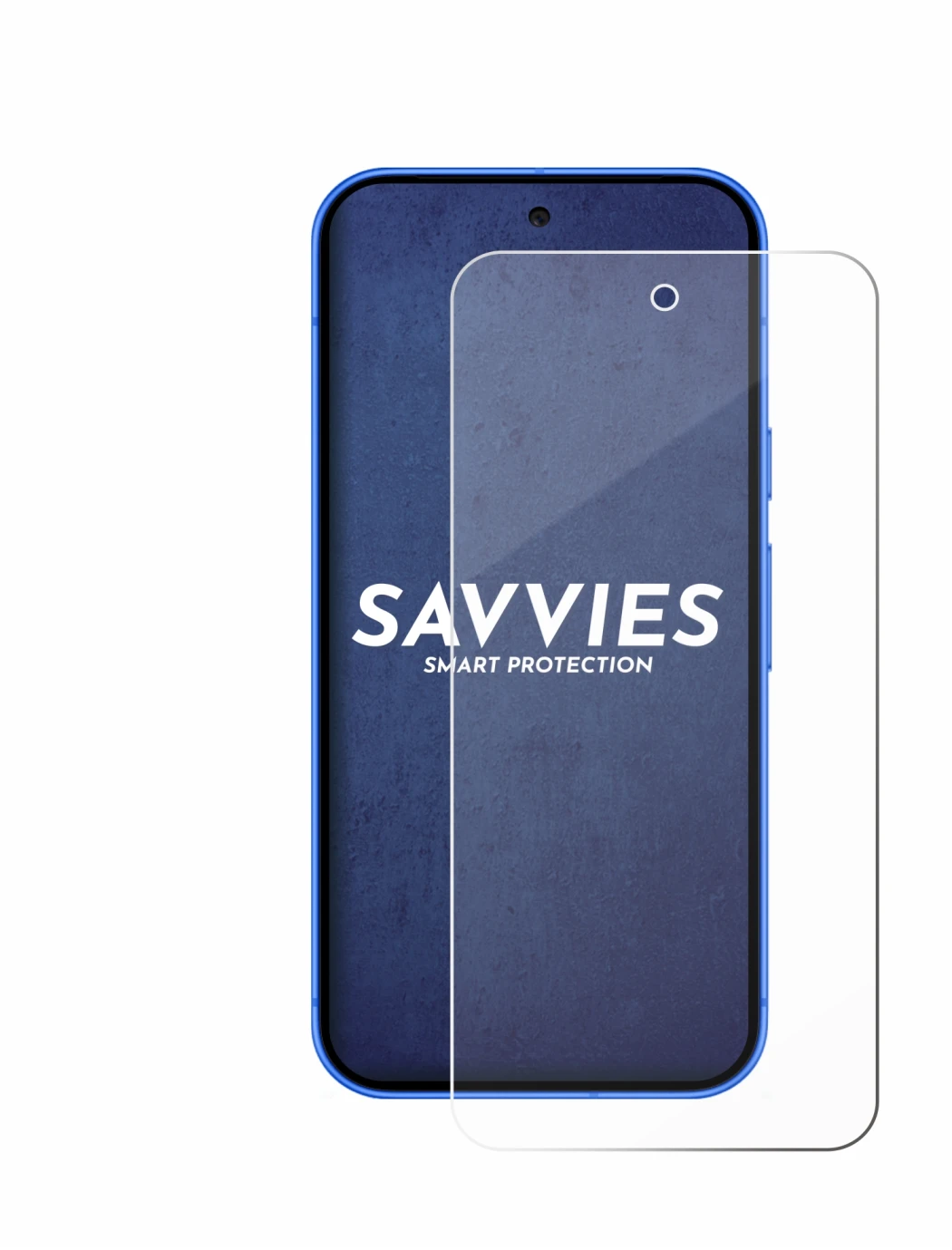 Image of the device Google Pixel 10 with a wide variety of screen protectors.