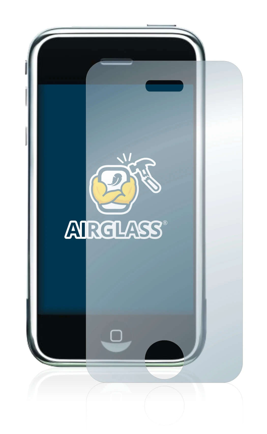 Image of the device Apple iPhone 2G with a wide variety of screen protectors.