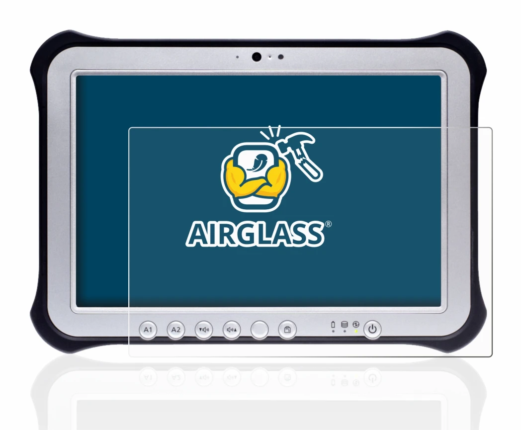 Image of the device Panasonic Toughpad FZ-G1 with a wide variety of screen protectors.