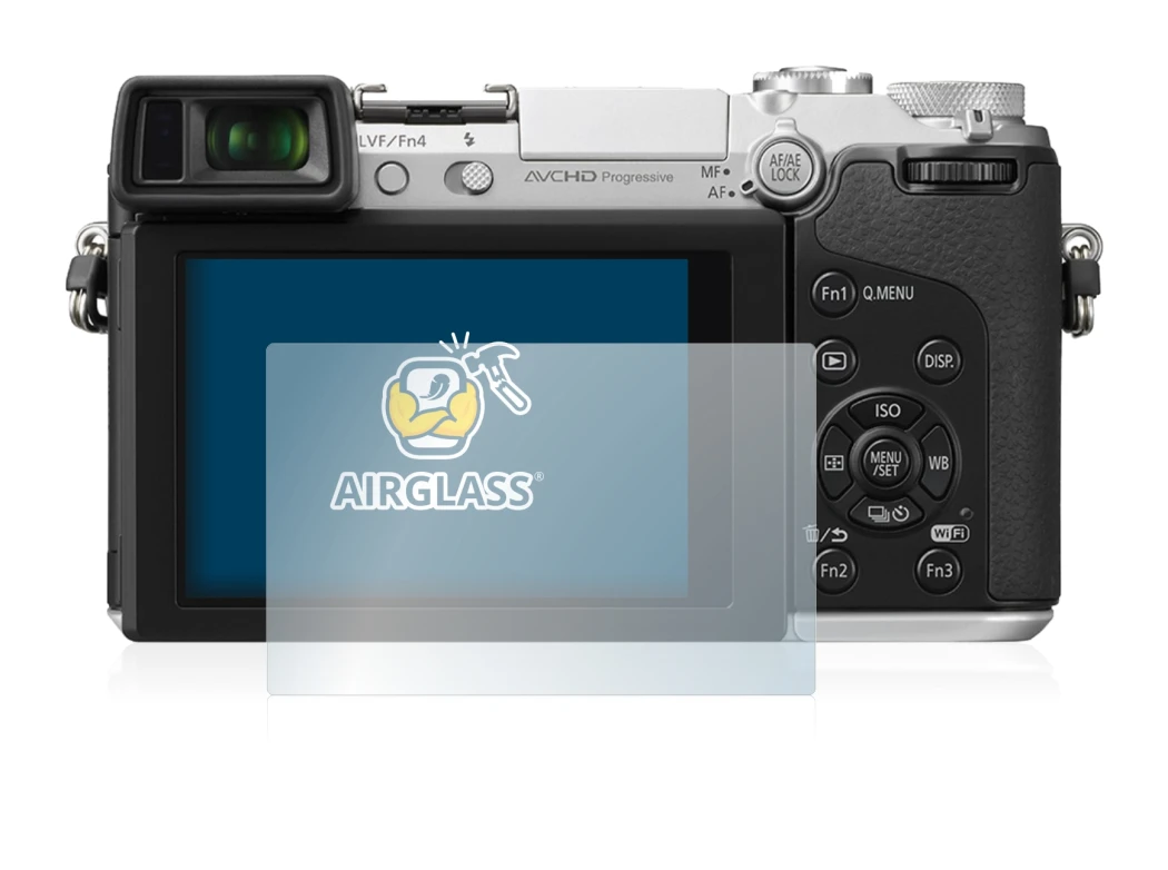 Image of the device Panasonic Lumix DMC-GX7 with a wide variety of screen protectors.