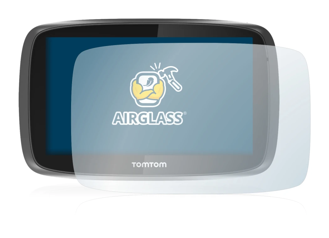 Image of the device TomTom GO 5000 with a wide variety of screen protectors.