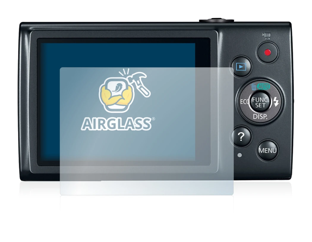 Image of the device Canon IXUS 170 with a wide variety of screen protectors.