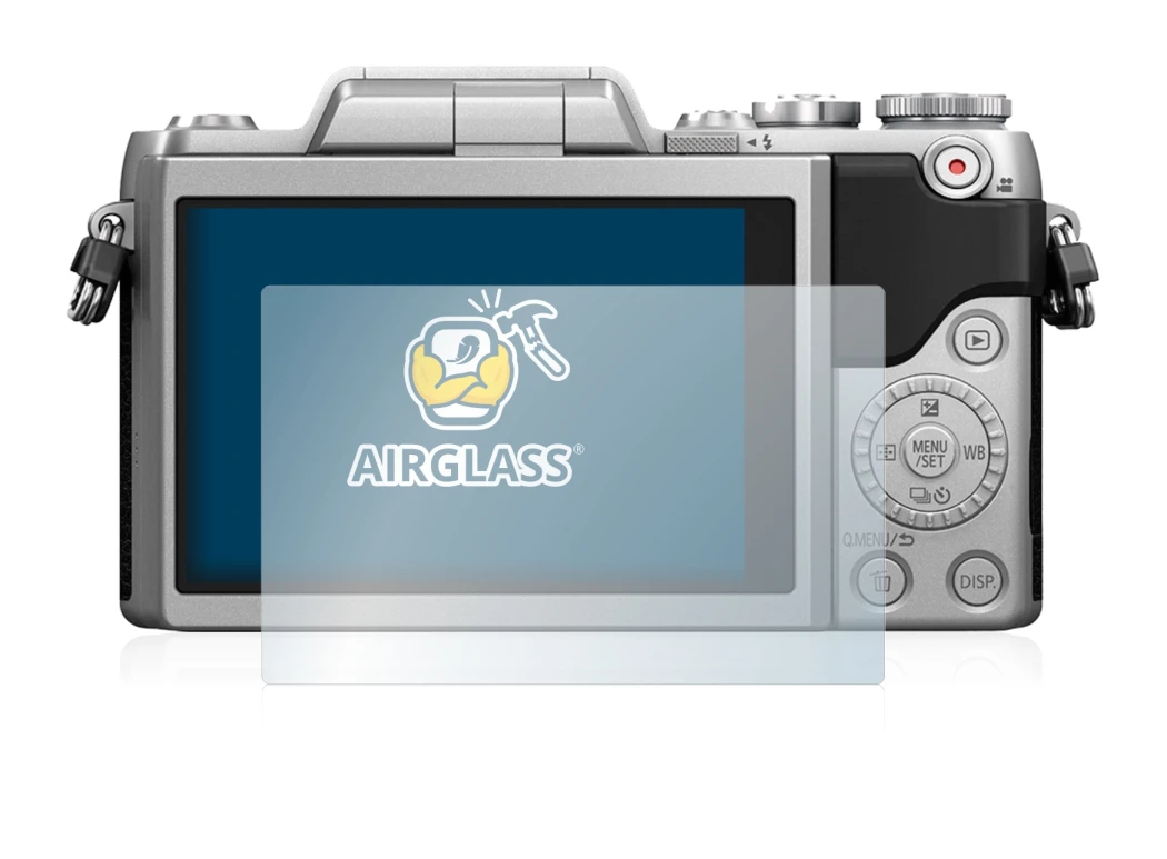Image of the device Panasonic Lumix DMC-GF7 with a wide variety of screen protectors.