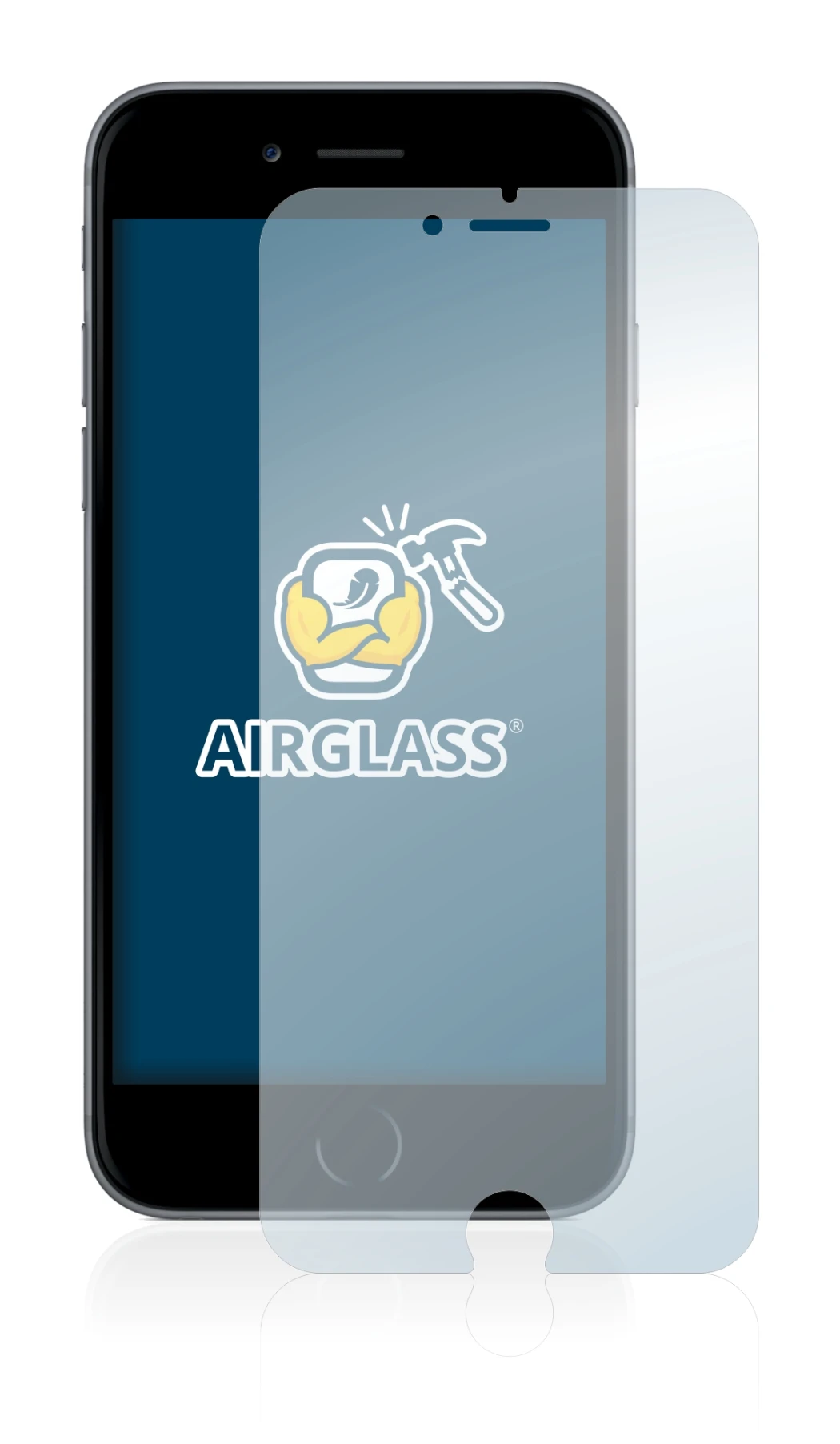 Image of the device Apple iPhone 6S Plus with a wide variety of screen protectors.