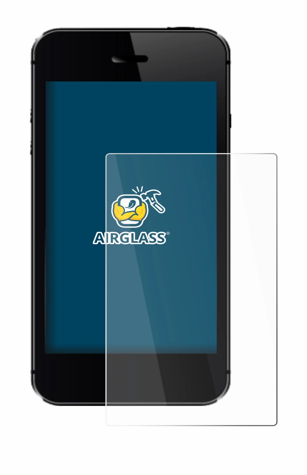 Image of the device with a wide variety of screen protectors.