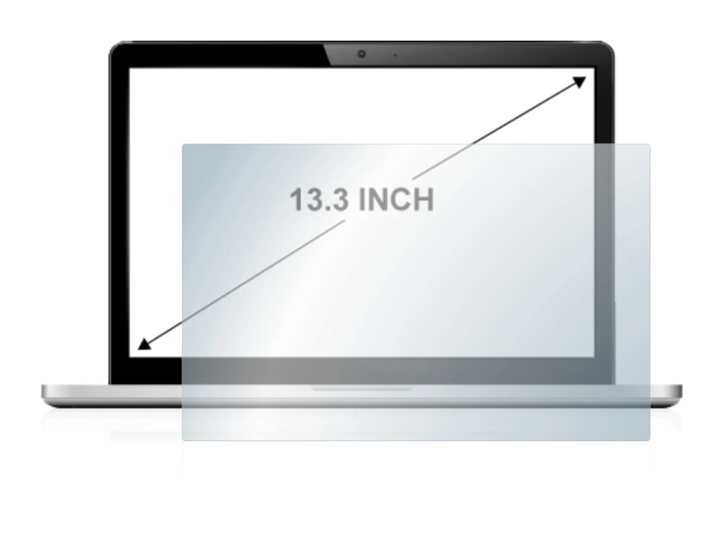 Image of the device with a wide variety of screen protectors.