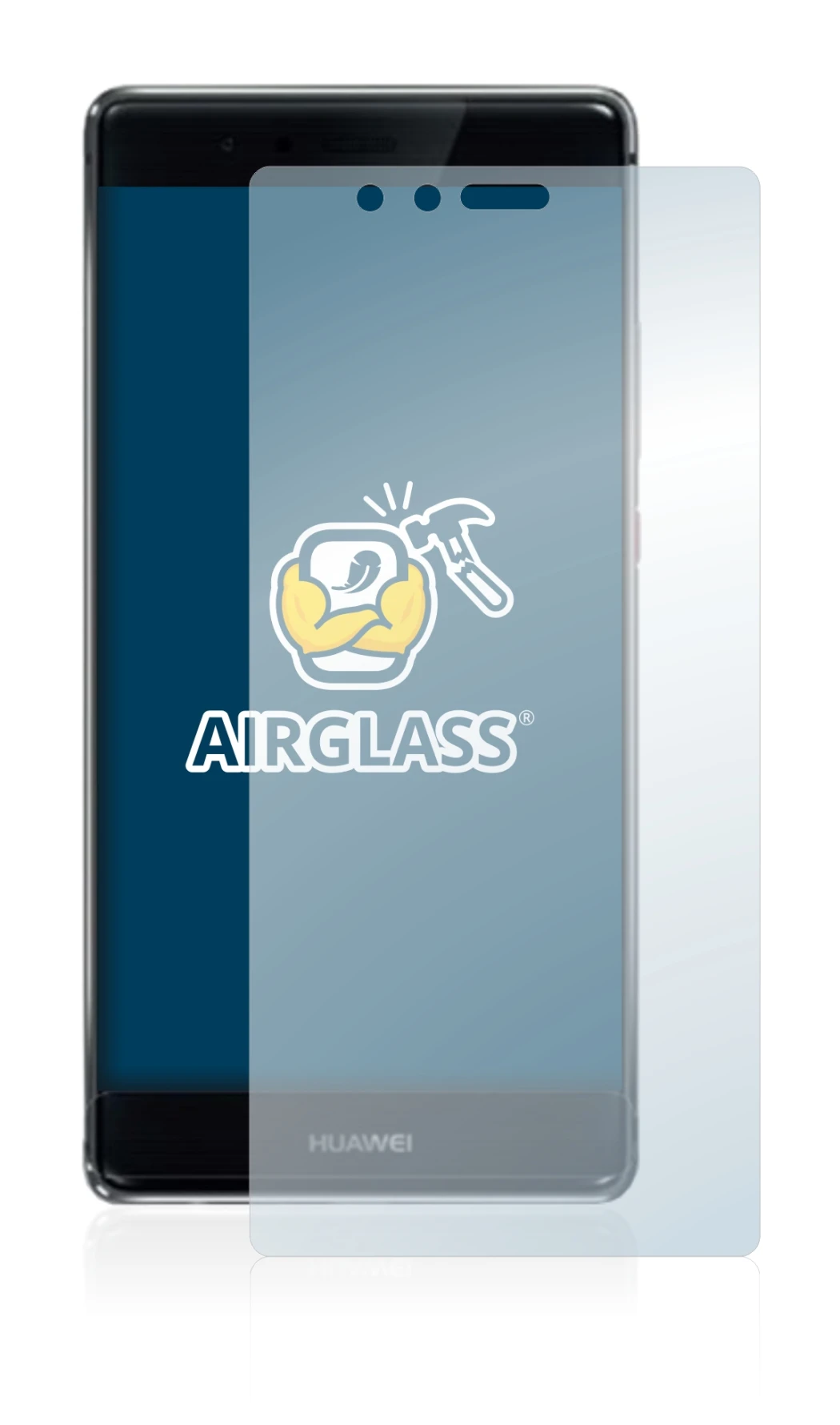 Image of the device Huawei P9 Plus with a wide variety of screen protectors.