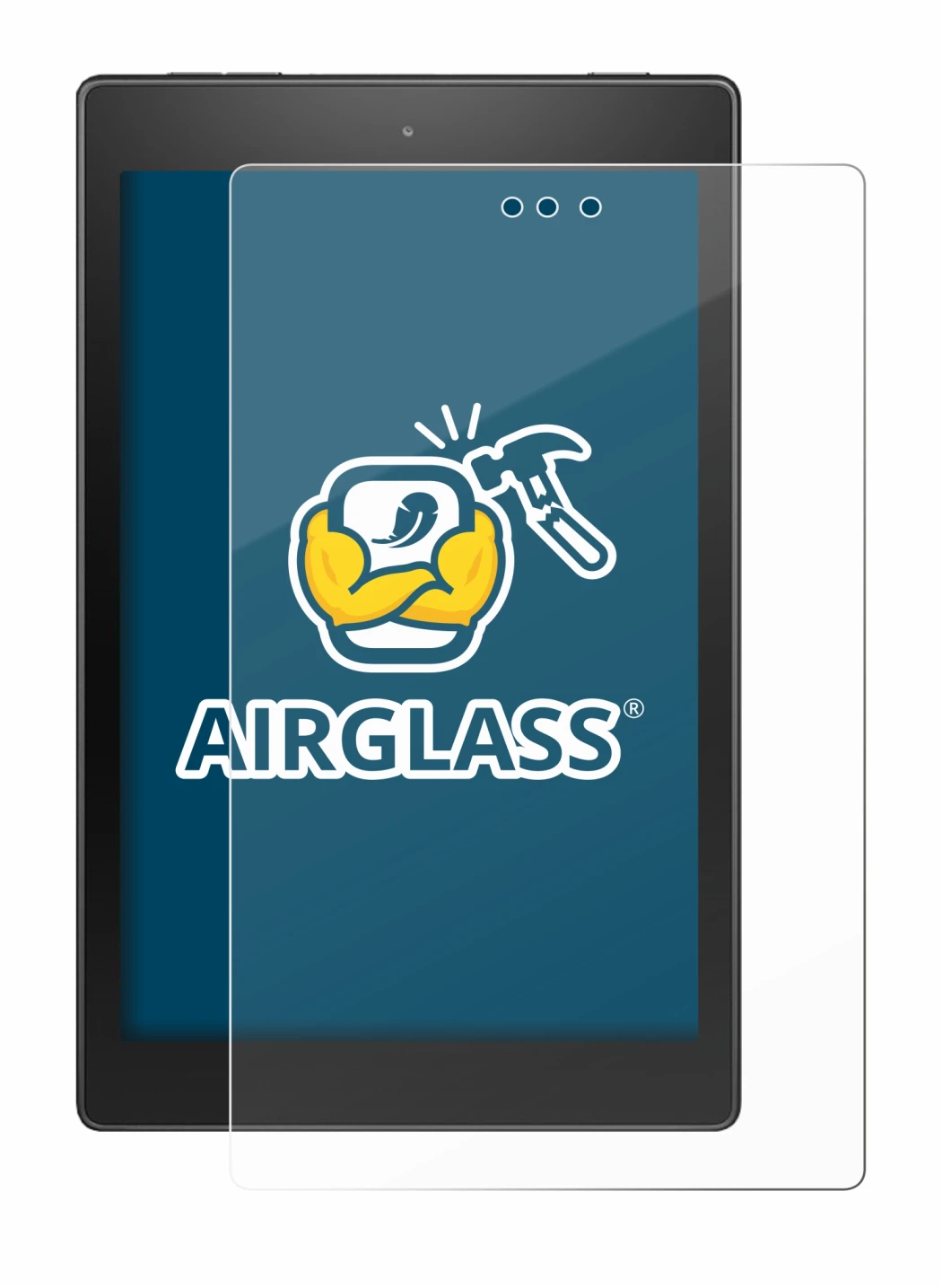 Image of the device Amazon Fire HD 8 2017 with a wide variety of screen protectors.