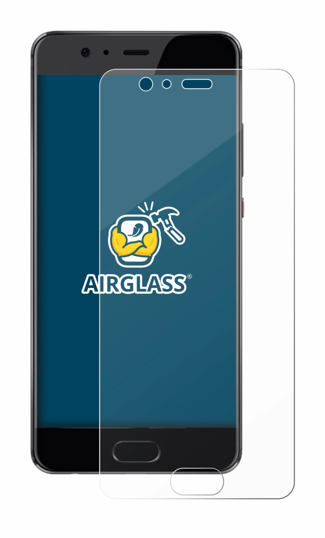 Image of the device Huawei P10 Plus with a wide variety of screen protectors.