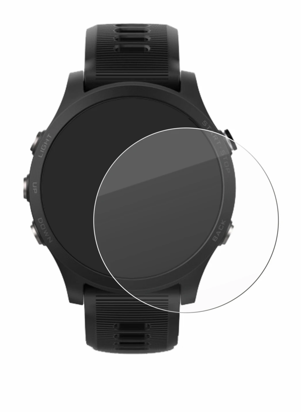 Image of the device Garmin Forerunner 935 with a wide variety of screen protectors.