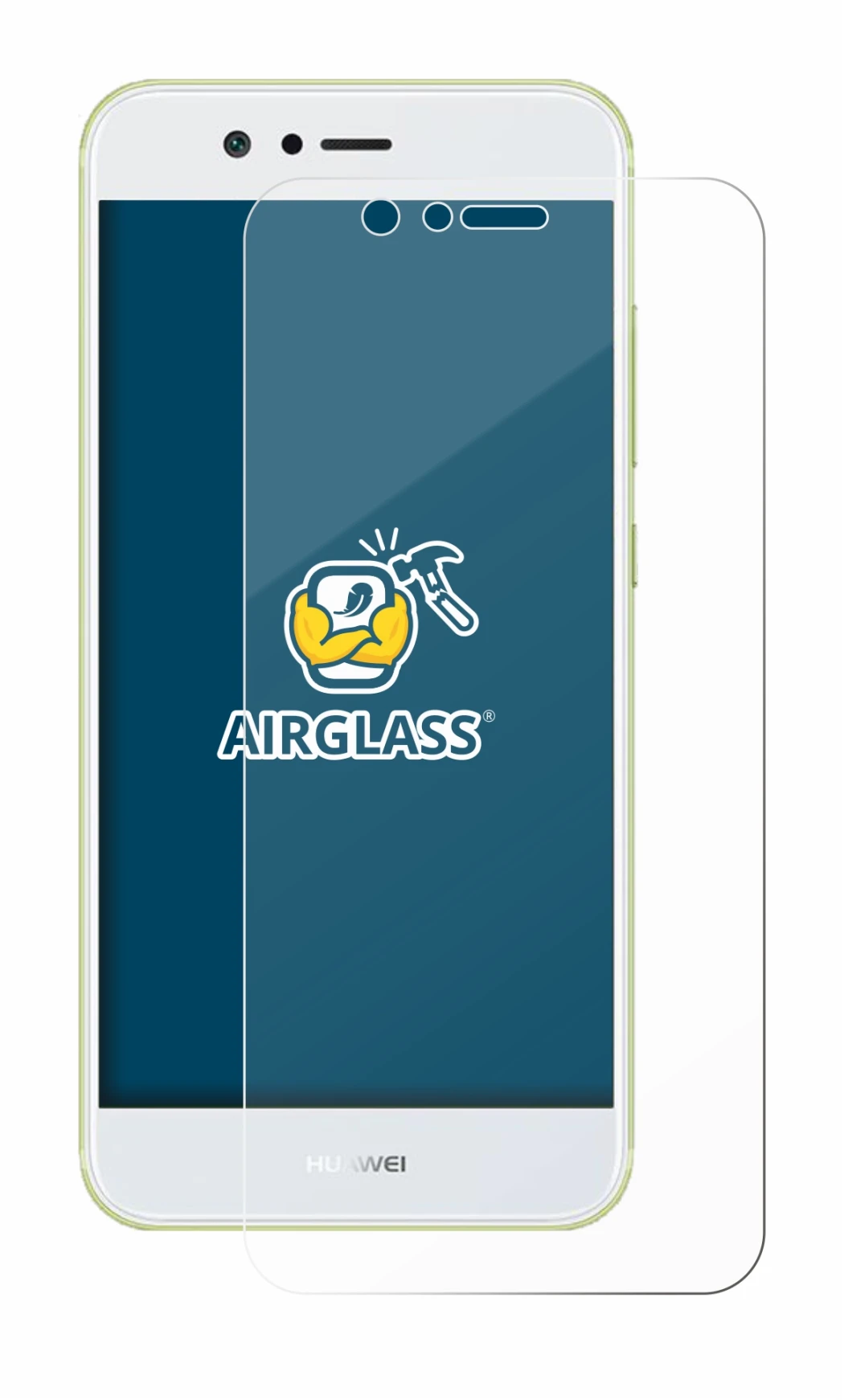 Image of the device Huawei Nova 2 with a wide variety of screen protectors.