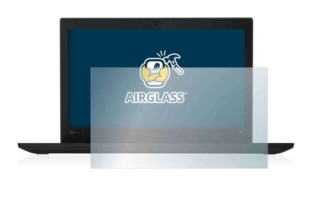 Image of the device Lenovo Thinkpad X280 with a wide variety of screen protectors.