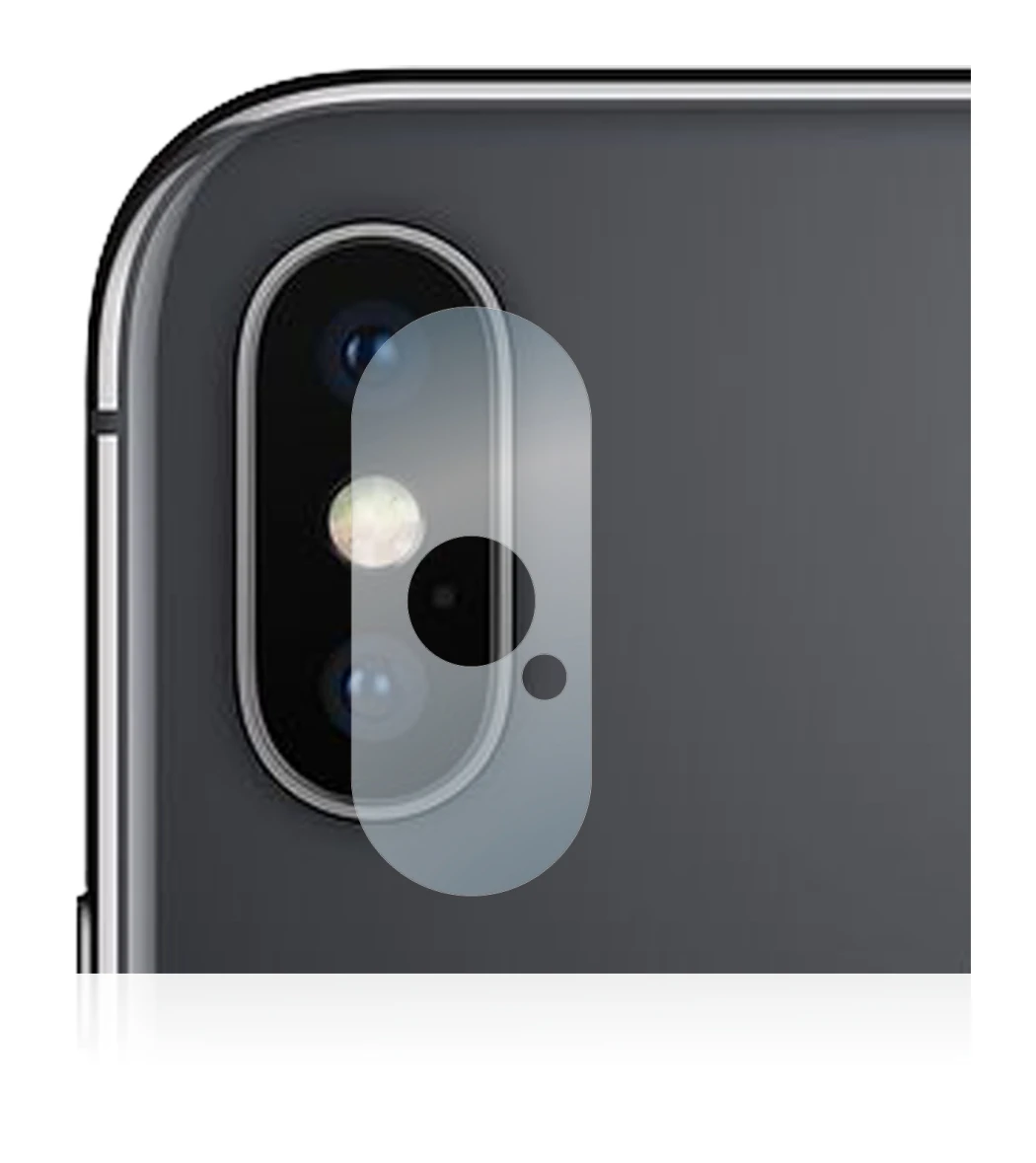 Image of the device Apple iPhone Xs Max (ONLY Camera Lens) with a wide variety of screen protectors.
